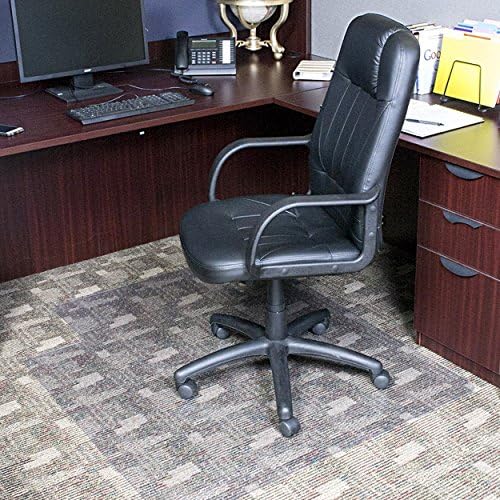 Dimex Office Chair Mat for Low‑Pile Carpet – 45" x 53" Clear Desk Floor Protector with Lip, Smooth Glide PVC for Rolling Chairs - Image 2