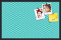 PinPix 34x22 inch Cork Bulletin Board. This Decorative Framed Pin Board Comes with Diamond Pattern in Neon Blue Design and Satin Black. Ideal for Home, Office Decor or School (PinPix-350) by PinPixBulletinBoards