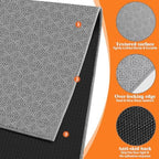 KMAT Office Chair Mat, 47x47in Heavy Duty Hardwood/Tile Floor Protector, Floor Mat Computer Desk Mat for Rolling Chairs, Work, Study, Office, Grey - Image 3