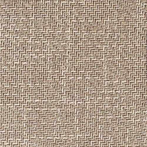 Sweet Home Collection Chair Cushion Memory Foam Pads with Ties Honeycomb Pattern Slip Non Skid Rubber Back Rounded Square 16" x 16" Seat Cover, Herringbone Taupe - Image 2