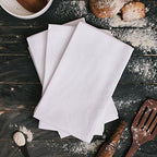 DG Collections 100% Cotton Flour Sack Towels – 24 Pack, 27x27 Inches, White, Lint-Free, Pre-Washed, Hemmed Edges – Reusable Kitchen Towels for Cleaning, Embroidery, Printing & Crafts - White - Image 3