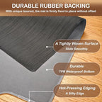 Office Chair Mat for Hardwood Floor, 36" x 48" Non-Slip Office Chair Mat for Rolling Chair, Heavy Duty Textilene Floor Protector for Hardwood Tile, Desk Computer Chair Mat for Home Office, Black - Image 3
