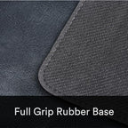 Premium Distressed Faux Vegan Leather Desk Mat | Multifunctional Desk Pad for Home Office | (Black/Grey, 12" x 36") - Image 3