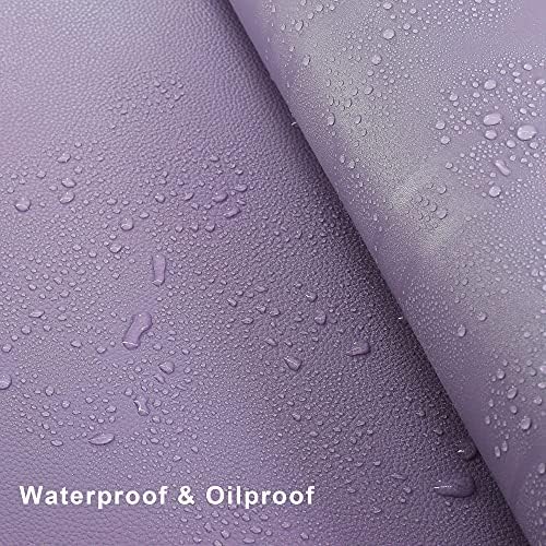 Vyaaa L-Shaped Gaming Mouse Pad, Corner Desk Mat, 43" x 43" x 15.7", Purple - Image 3