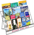 Displays2go Countertop Display Rack for Literature, 4 Open Tiers by Displays2go