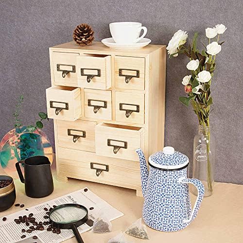 Apothecary Drawers Apothecary Cabinet with Drawers, Natural Wood - Image 5