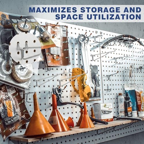 Shimeyao 10 Pcs 10 Inch Pegboard Shelf Brackets, Silver - Image 4