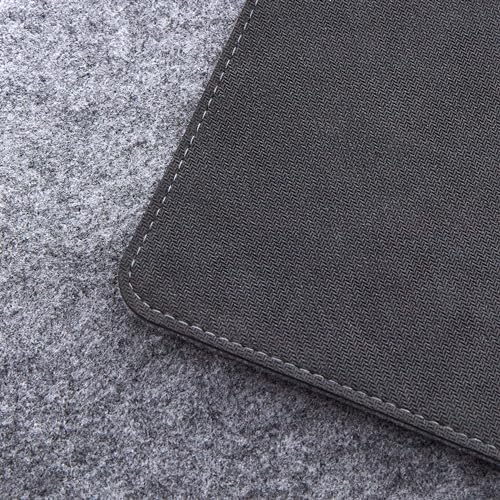 Premium Felt Desk Mat | Medium 12" x 36" | Multifunctional Desk Pad for Home Office | Mid Gray - Image 5