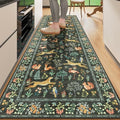 DUKINO 2.6x8 Rug for Hallway, Washable Kitchen Runner Rug Non Slip, Black by DUKINO