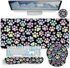 LIMKRIAN Dog Paw Mouse Pad Set XXL Large Desk Mat Pad, Cute Office Decor by LIMKRIAN