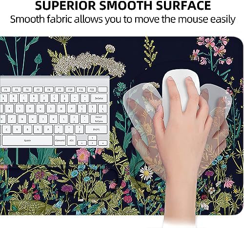 Large Desk Mat, Mouse Pad with Wrist Support, Keyboard Wrist Rest Set - Image 4