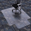 FuturHydro Desk Chair Mat for Flat to Low Pile Carpets, 45" x 53" Clear Office Home Floor Protector Mat, Transparent Mats for Office, Home and Gaming Floors (with Lip) by FuturHydro