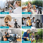 JOILCAN Phone Tripod, 68" Tripod for Phone Stand Video Recording Photos - Image 2