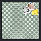 PinPix 20x20 inch Cork Bulletin Board. This Decorative Framed Pin Board Comes with Diamond Pattern in Nile Green Design and Satin Black. Ideal for Home, Office Decor or School (PinPix-380) by PinPixBulletinBoards