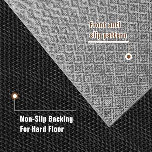 KMAT Office Chair Mat, 36x48in Heavy Duty Hardwood/Tile Floor Protector, Floor Mat Computer Desk Mat for Rolling Chairs, Work, Study, Office, Grey - Image 5