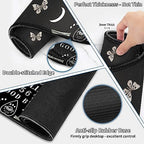 Large Gaming Mouse Pad Set 35.4 x 15.7 with Keyboard Wrist Rest, Wrist Support, and Coaster Memory Foam Smooth Desk Pad Mousepad for Home Office School - Ouija Board - Image 4