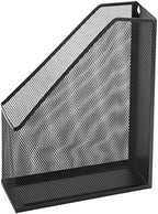 MyGift Black Wire Mesh Document Rack, Magazine & File Holder Set of 2 - Image 5