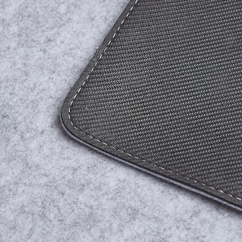Premium Felt Desk Mat | Medium 12" x 36" | Multifunctional Desk Pad for Home Office | Light Gray - Image 2