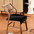 LLB Sheepskin Chair Covers Office Chair Cushion Dining Room Chair Pads Desk Chair Seat Cushion for Computer Chair Fur Area Rugs for Living Room 19x19 Inch (Pack of 1), Shearling Black - Image 2