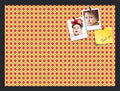 PinPix 23x17 inch Cork Bulletin Board. This Decorative Framed Pin Board Comes with Diamond Pattern in Red and Orange Design and Satin Black. Ideal for Home, Office Decor or School (PinPix-331) by PinPixBulletinBoards