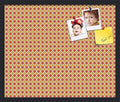 PinPix 24x20 inch Cork Bulletin Board. This Decorative Framed Pin Board Comes with Diamond Pattern in Red and Orange Design and Satin Black. Ideal for Home, Office Decor or School (PinPix-331) by PinPixBulletinBoards