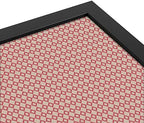 PinPix 30x20 inch Cork Bulletin Board. This Decorative Framed Pin Board Comes with Diamond Pattern in Pink and Beige Design and Satin Black. Ideal for Home, Office Decor or School (PinPix-290) - Image 4
