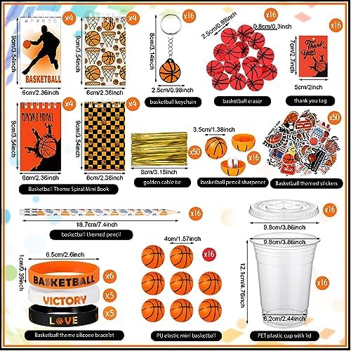 Colarr 321 Pcs Basketball Birthday Gifts Party Favors for Kids Boy school - Image 2