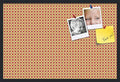 PinPix 36x24 inch Cork Bulletin Board. This Decorative Framed Pin Board Comes with Diamond Pattern in Red and Orange Design and Satin Black. Ideal for Home, Office Decor or School (PinPix-331) by PinPixBulletinBoards