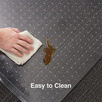 Staples Carpet Chair Mat, 46x60 Inch, High-Pile, Clear, 20361-CC - Image 4