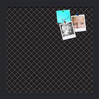 PinPix 13x13 inch Cork Bulletin Board. This Decorative Framed Pin Board Comes with Diamond Pattern in Black Design and Satin Black. Ideal for Home, Office Decor or School (PinPix-120) by PinPixBulletinBoards