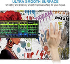 African Black Woman Graffiti Girls Desk Mat, Extended White Laptop Table Protector, Ergonomic Mouse Pad with Keyboard Wrist Rest Support - Image 5