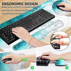 Large Desk Mat, Mouse Pad with Wrist Support, Keyboard Wrist Rest Set - Image 3