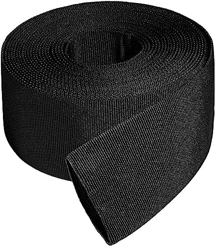 1.25" ID Nylon Protective Hose Sleeve, Nylon Protective Sleeve Nylon Protective Sheath Nylon Cable Cover for Welding Torch Hydraulic Hose, 25' Length, Black by chgidasl