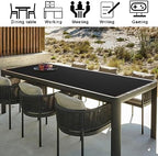 ZORESYN PU Leather Desk Mat 70.9" x 23.6" Black - Image 3
