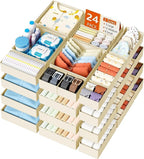 DIMJ Drawer Organizer Clothes Storage - 24 Pack Baby Dresser Organizer for Nursery, Small Fabric Closet Drawer Organizer Bins for Underwears Socks, Foldable Storage Dividers Organization for Bedroom by DiMJ