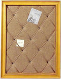 SOFE 21x27 Large Farmhouse Burlap Pin Board, Wood Framed Bulletin Board by SOFE