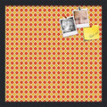 PinPix 18x18 inch Cork Bulletin Board. This Decorative Framed Pin Board Comes with Diamond Pattern in Red and Orange Design and Satin Black. Ideal for Home, Office Decor or School (PinPix-331) by PinPixBulletinBoards