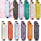 24 Pcs Elastic Pen Holder Notebook, PU Leather,Bible Verse by Moinchore