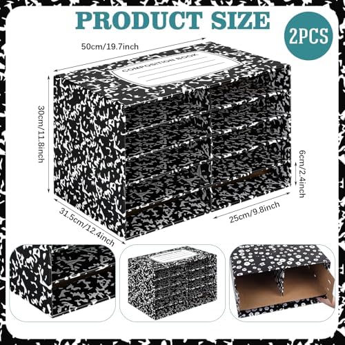 Colingmill 2 Pcs Composition Classroom Paper Storage Organizer, 19x12inch - Image 3