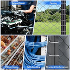 250PCS 304 Stainless Steel Cable Tie Gun Metal Zip Ties Heavy Duty Outdoor - Image 4