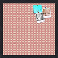 PinPix 17x17 inch Cork Bulletin Board. This Decorative Framed Pin Board Comes with Diamond Pattern in Pink and Beige Design and Satin Black. Ideal for Home, Office Decor or School (PinPix-290) by PinPixBulletinBoards