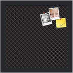 PinPix 13x13 inch Cork Bulletin Board. This Decorative Framed Pin Board Comes with Diamond Pattern in Black Design and Satin Black. Ideal for Home, Office Decor or School (PinPix-120) - Image 2