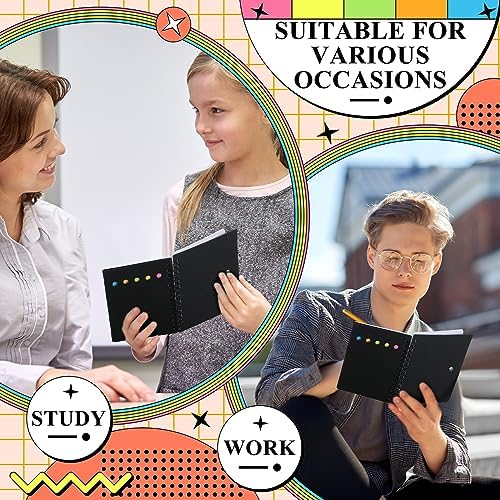 Qilery 30 Pack Lined Spiral Notebook Bulk Small Notepad and Pen Set - Image 6