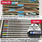 Ultimate Office MagniFile 1" Box-Bottom Hanging File Folders, Set 4 Black - Image 3