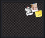 PinPix 22x18 inch Cork Bulletin Board. This Decorative Framed Pin Board Comes with Diamond Pattern in Black Design and Satin Black. Ideal for Home, Office Decor or School (PinPix-120) - Image 2