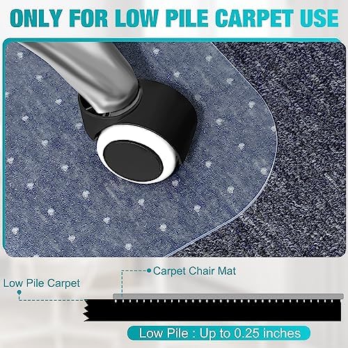 BesWin Office Chair Mat for Carpet, 48'' x 60'' - Image 4