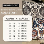 The HomeCentric Decorative Lumbar Pillow Cover Orange Pack of 2, 12"x26" (30x65 cm) Cotton Rose, Sequins, Hand Embrodiery, Printed Pillow Cover for Sofa, Bed, Patio Floral Contemporary - Citrus Rose - Image 5