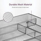 Mindspace Cutlery Organizer Silverware Tray with 6 Compartments | Kitchen Utensil Drawer Organizer | Silverware Tray for Drawer | The Mesh Collection, Silver - Image 4