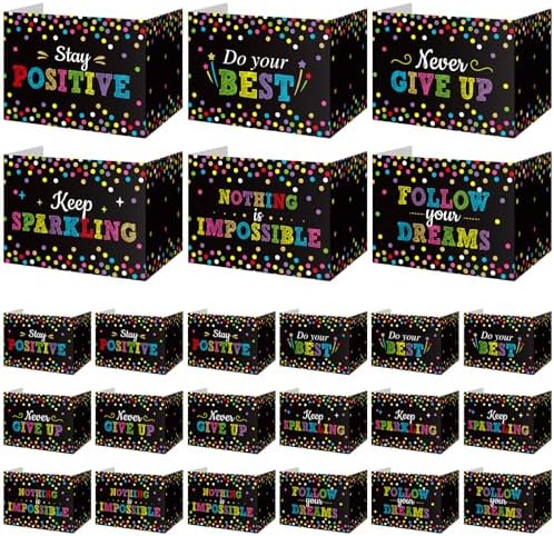 Honoson 24 Pcs Inspirational Privacy Folders for Students by Honoson