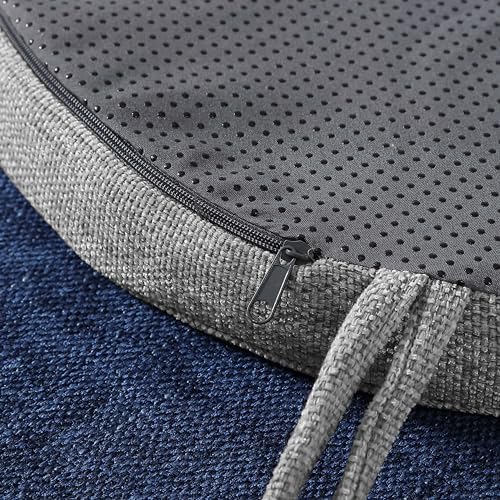 Chair Cushions: Premium High-Density Memory Foam Seat Cushion for Office, Home, & Car - Ergonomic Design for Comfortable Sitting, Relieves Pain & Tailbone Pressure with Non-Slip Bottom, 4 Pack, Gray - Image 2